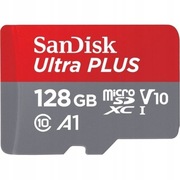Karta pamięci SANDlSK Ultra PLUS 128GB micro SD 130MB/s z adapterem