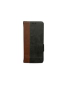 ETUI SAMSUNG GALAXY A12 BLACK BROWN 