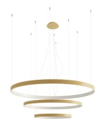 Żyrandol RIO 3 LED 100W 4000K - złoty