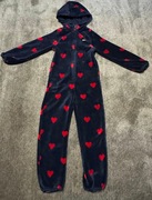 OKAIDI pluszowy włochaty ciepły Kombinezon / piżama r. 128