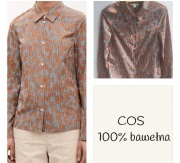 Wzorzysta koszula/ bluzka koszulowa damska COS r.34