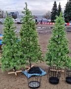 Sztuczne choinka 180/210cm sztuczny śnieg 