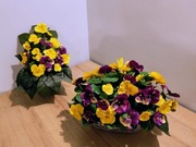 Stroik na grób, kompozycja na cmentarz, wiązanka z wazonem , zestaw.ST77K