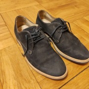 Buty zamszowe Pier one, eleganckie, granat roz. 42