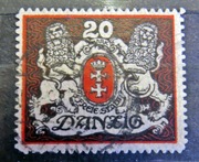 WMG Herb Gdańska duży Fi 83 L kas Z OBIEGU  gw. Jendroszek