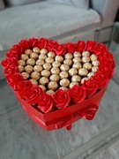 Tort Serce Box Ferrero Rocher Prezent WALENTYNKI