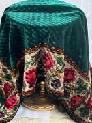 WERNER-BROSS, Łódź,przedwojenna kapa igiełkowa/kilim.140x190cm.