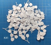 SCRAPKI KRAKÓW gałązki 40 szt. sztywne, białe (K41)