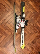 KOMPLET NARTY HEAD SUPERSHAPE 120 BUTY ROSSIGNOL 225 KIJE ATOMIC 95 KASK 4F