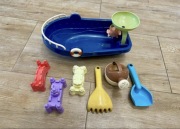 zestaw zabawek i statek, stan bardzo dobry