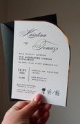 Zaproszenie w kształcie półkola 