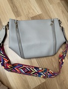 Torebka z kolorowym paskiem