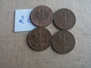 Monety  4 x 2 gr 1936-39 PIĘKNE -  2 C