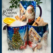 Kubek świąteczny z autorską grafiką