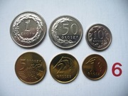 KOMPLET MONET OBIEGOWYCH 6 SZT. Z ROKU 2013