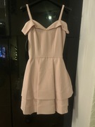 Śliczna sukienka pudrowy róż Lacoria