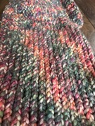 Komin damski gruba wełna handmade 