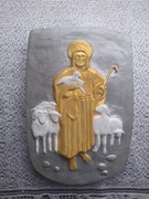 Płaskorzeźba Jezus Dobry Pasterz