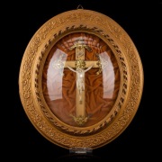 Obraz religijny – Krucyfiks mosiężny, lata 70-te