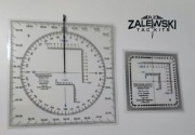 Protraktor Gumka Zestaw Mapa UTM Kątomierz Mapowy