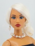 Zestaw biżuterii dla lalek Barbie różowe koraliki