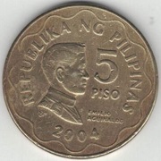 Filipiny 5 piso peso 2004 - 27 mm - nr 2