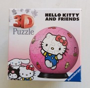 Ravensburger, Hello Kitty, Puzzle 3D, Nowe