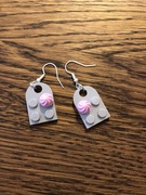 Kolczyki Lego z babeczką