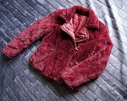 Kurtka damska Guess dwóstronna burgundowa, rozmiar S.