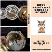 Boxy kreatywne dla dzieci - Mikołajki | Bombki