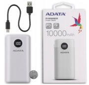 Mały Powerbank wydajny ADATA 10000 mAh biały P10000QCD PD Fast Charge