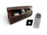 Zestaw Etui na Zegarki: Skórzany Organizer (3) + Szare Etui (1)