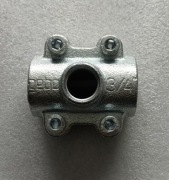 Złodziejka do gazu gaz wody na rurę 3/4 z wyjściem  1/2 