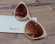 Damskie okułary Cat Eye w paski GG05698 Gucci