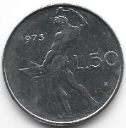 Italia 50 lira 1973        