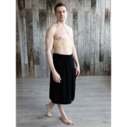 Kilt (ręcznik) czarny dla mężczyzn na prezent