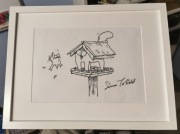 Rysunek Simon Tofield Kot Simona z autografem