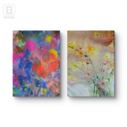 Tryptyk zimowy akwarela