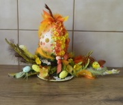 Stroik na Wielkanoc -ręcznie wykonany -Jajka, gałązki 