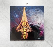 Obrazek Kafelek Płytka Zawieszka 15x15cm Wieża Eiffla Paris Mvcha Nie Siada