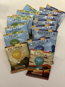 Nowy zestaw 15-stu saszetek kawy 100% Arabica