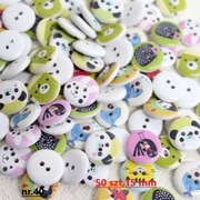 Guziki drewniane 50 szt. 15 mm. 