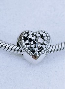 Charm's modułowy charms  s925  serce duży drzewko rodzinne szczęścia 