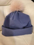 Nowa czapka ciepła zimowa z pomponem  58 rozmiar