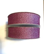 Wstążka Brokatowa 25mm 32mb fioletowa 7031