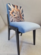 Krzesło Aga retro velvet prl darmowa wysyłka