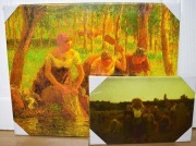 Camille Pissarr , Praczki nad rzeką - reprodukcja + gratis