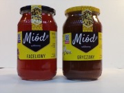 Zestaw dwóch miodów 2 x 1,2 kg