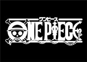 Naklejka BIAŁA ONE PIECE na Auto | Logo Luffy 20cm