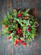 Wyjątkowy wianek świąteczny - Leśne Krasnoludki 